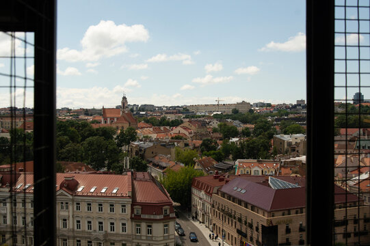 Vilnius, Lithuania July 25, 2025: architecture in the city center