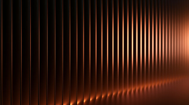 Abstract Metallic Bronze Vertical Slats Texture Background