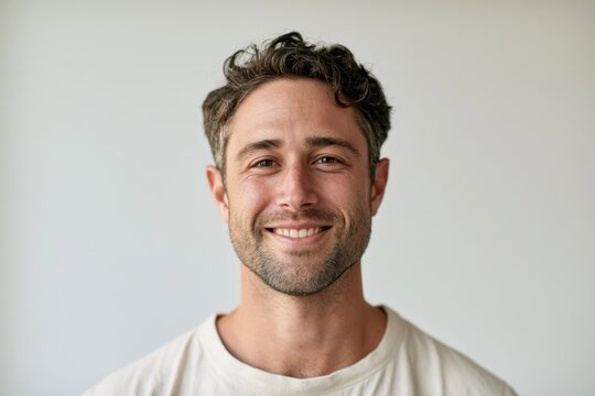 Professional yet friendly portrait of a smiling man for corporate or lifestyle use