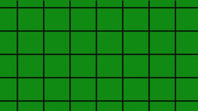 Abstract Black Grid Background with Moving Lines and Geometric Patterns, Digital Motion Graphic Animation