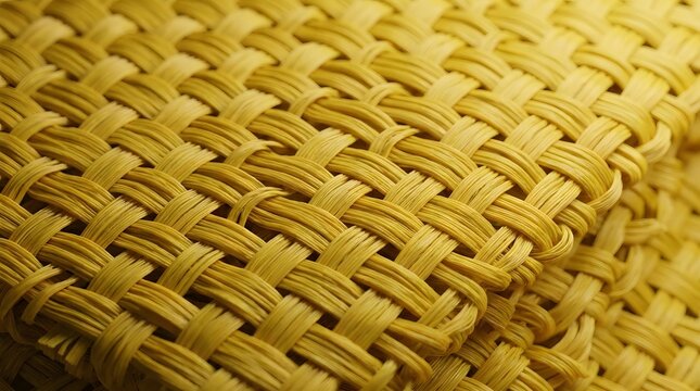 Close-up of woven aramid fiber fabric for high-performance ballistic protection panels
