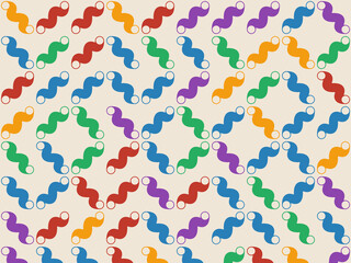 Fototapeta premium Abstract Interlocking S Shapes Contemporary Pattern