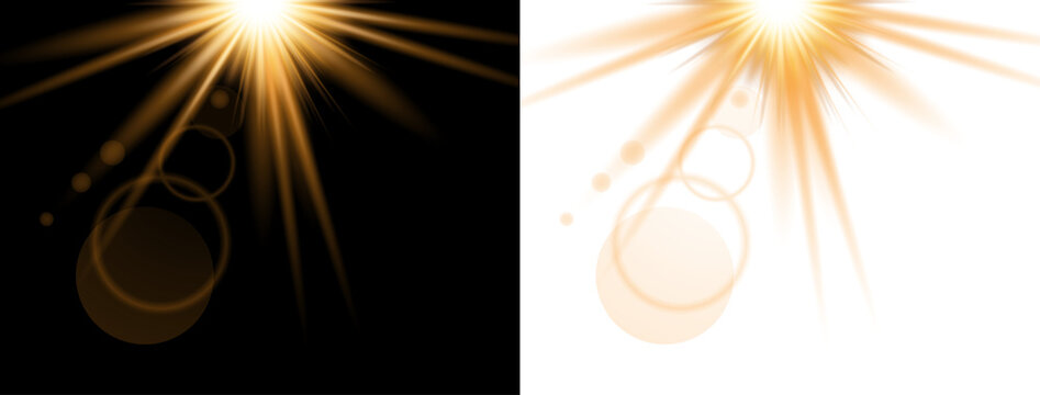 Golden Corner Light Burst