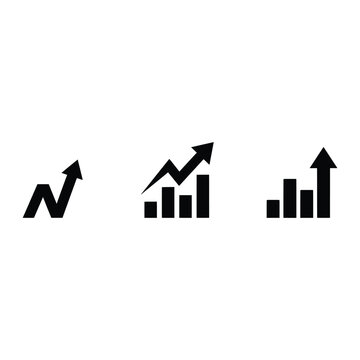 Clean Trend Arrows and Compact Market Analysis Icons
