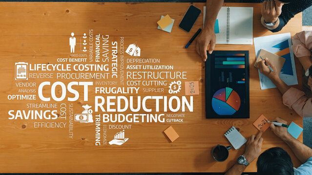 Explore effective cost reduction strategies with a focus on budgeting and efficiency improvements in a collaborative workspace. Enhance financial performance and insights. Amity