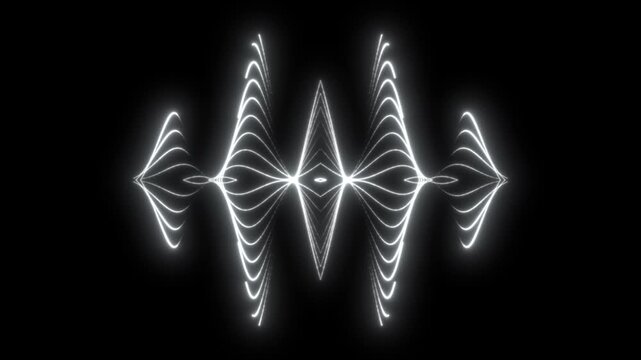 Neon orbit trails style background, bright white glowing orbit trails forming an abstract energy, motion graphic animation of glowing energy light sparks, abstract background on black screen, 4K