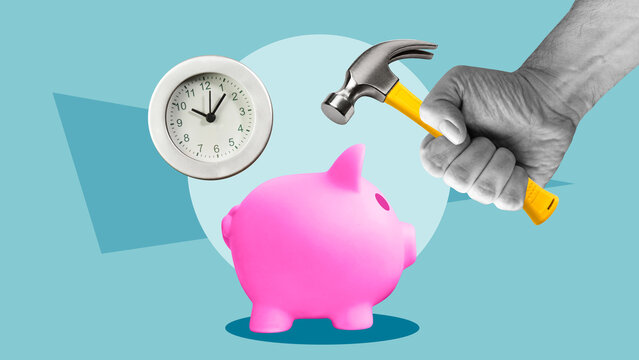 Breaking Savings for Urgent Financial Needs, Emergency Expenses, Financial Deadline, Time to Access Money and Personal Budget Crisis
