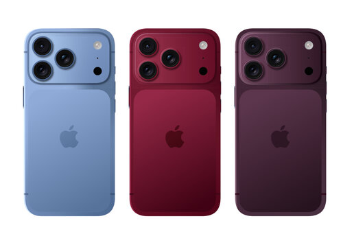 iPhone 18 Pro Series concept (2026) vector illustration in an editorial style. Showcasing a futuristic design, edge-to-edge display, and advanced camera system.