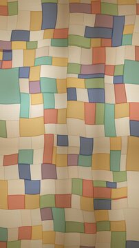 Korean jogakbo patchwork cloth backlit by soft window light seamless vertical loop