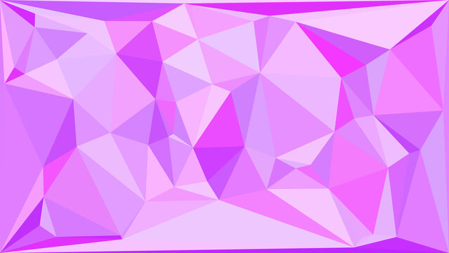 Abstract purple geometric low poly background with triangular shapes and gradient texture.