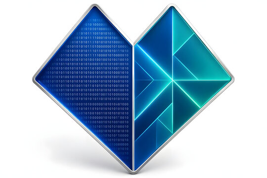 Abstract Geometric Cyber Diamond Tech Icon