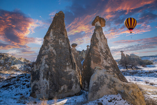 Hot Air Balloon flights in Cappadocia Region of Turkey