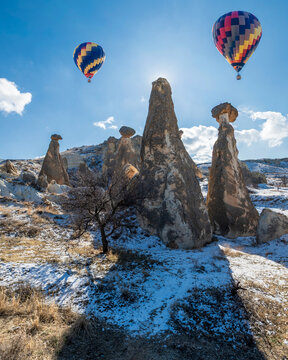 Hot Air Balloon flights in Cappadocia Region of Turkey
