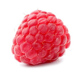 One fresh ripe raspberry isolated on white © New Africa