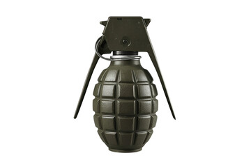 Fototapeta premium Classic military grenade with safety pin and lever