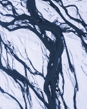 River structures, Vatnaj&ouml;kull glacier, Iceland