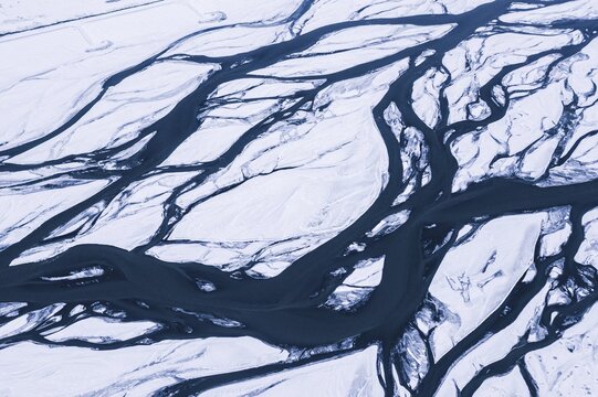 River structures, Vatnaj&ouml;kull glacier, Iceland