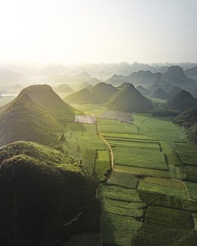 Karst mountains near Looping, China
