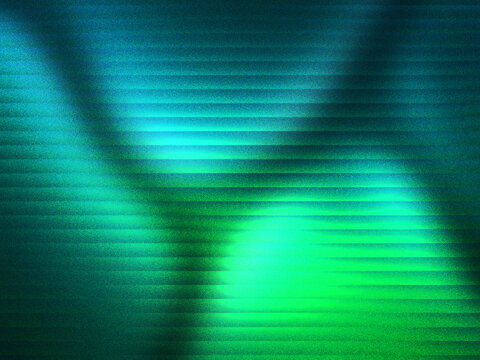Abstract digital noise background with glowing green and blue light texture