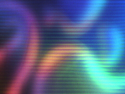 Abstract digital noise background with colorful grain and vibrant light interference texture