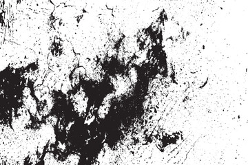 Obraz premium Black Ink Splash and Distressed Grunge Texture Background
