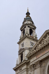 Fototapeta premium St. Stephen s Basilica tower in spring weather
