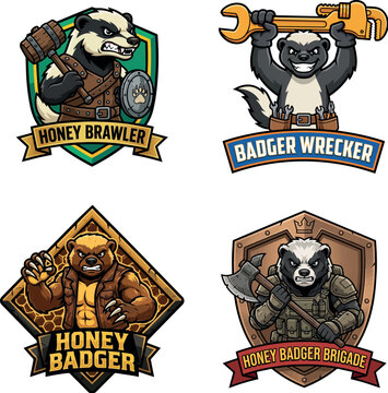Honey Badger Brawler: Honey Badger Brawler Street Fighter Logo