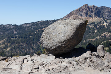 Massive Volcanic Boulder in Lassen Volcanic National Park © kyungjin