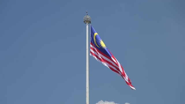 flags in the wind