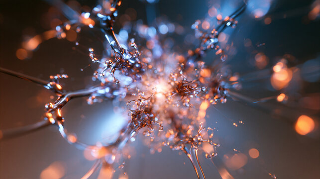 Abstract Neuron Synapse with Liquid Molecular Network