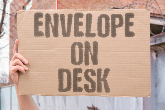 "Envelope on desk" Illegal payment placed in plain sight. PAYMENT. DESK. ILLEGAL. PLAIN. SIGHT.