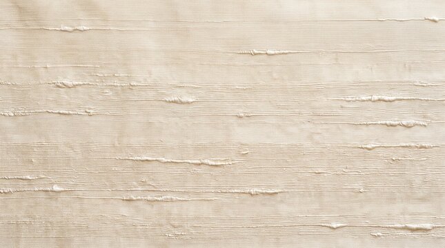 Beige Textured Linen Fabric Background with Horizontal Weave