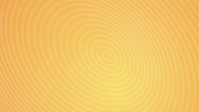 Golden Abstract Moire Pattern Featuring Concentric Circles With Smooth Gradient Flowing Motion