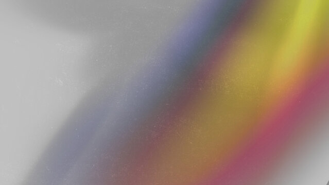 Rainbow light leak overlay texture with dazzling color wave pattern glowing across dynamic textured fabric for template