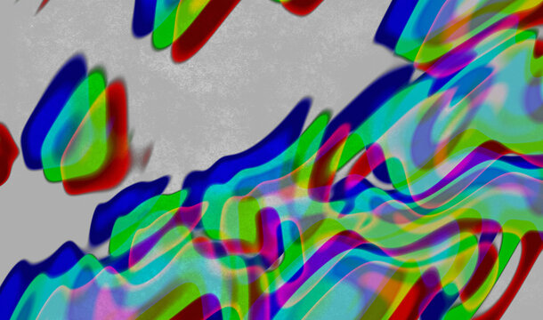 Rainbow light leak overlay texture with colorful color wave pattern glowing across vivid textured canvas for backdrop