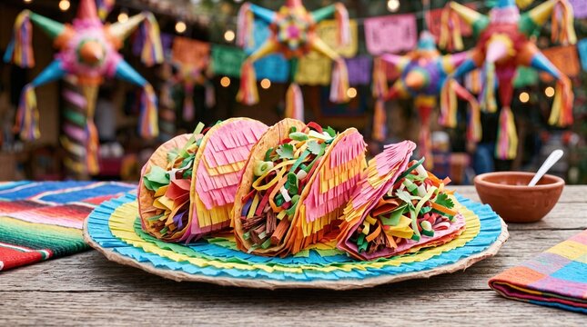 Tacos Made From Pi Ata Materials Mexican Cuisine