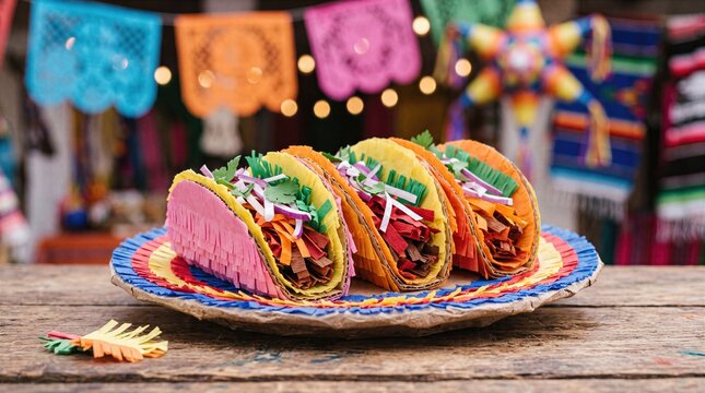 Tacos Made From Pi Ata Materials Mexican Cuisine