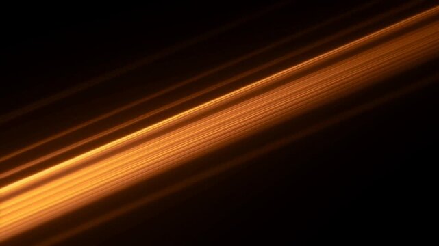 Orange glowing light streaks form diagonal parallel lines on a dark abstract background
