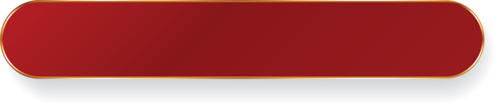 red rounded banner button with gold border