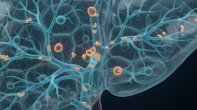 Liver Detoxification and Hepatic Metabolism Visualization for Healthcare Presentation