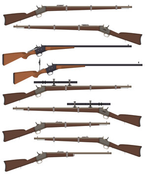 Antique Military American Assault Rifles