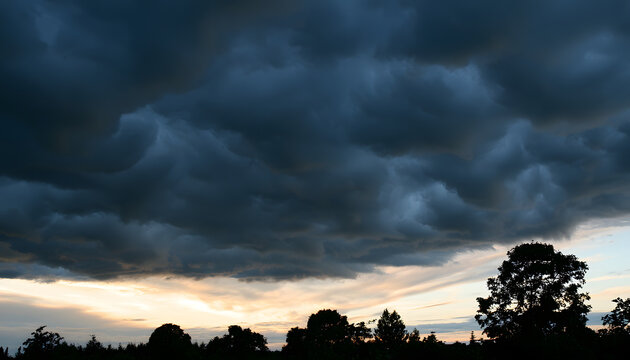 Dramatic stormy weather sky