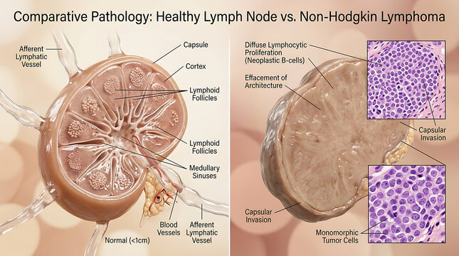 Healthy Kidney Versus Polycystic Kidney Disease Enlarged Cystic