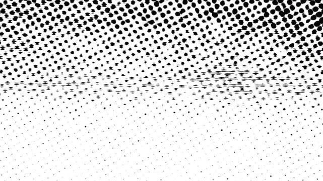Retro Grunge Halftone Dots Overlay with Animated Abstract Comic Print Texture