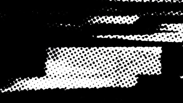Bold Animated Halftone Dots Grunge Overlay with Abstract Comic Print Texture