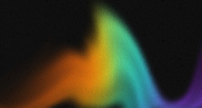 Abstract Neon Gradient Wave with Colorful Light and Glow