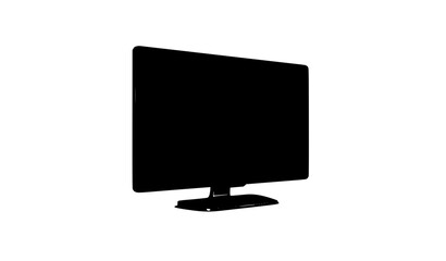 Fototapeta premium Realistic 3D Blank TV Screen Mockup Vector Illustration