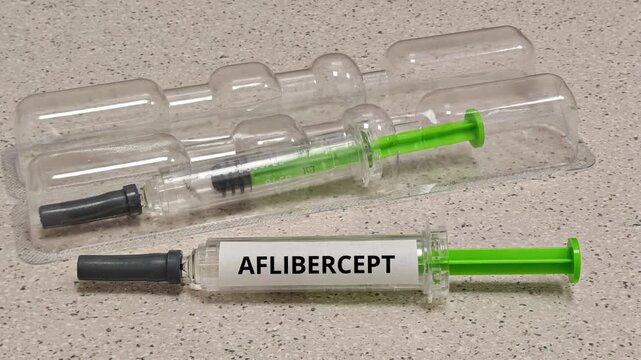 AFLIBERCEPT VEGF inhibitor for retinal vascular disease in a prefilled syringe