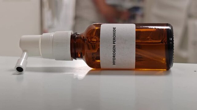 HYDROGEN PEROXIDE antiseptic medicinal spray for topical, oral or wound disinfection