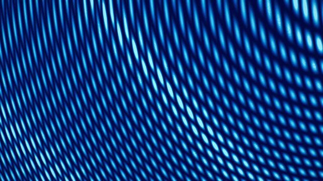 Seamless loop animation: premium smooth blue and cyan silky interference waves with liquid caustics, ideal for motion background, titles, branding, and wallpaper.